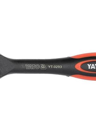 Трещотка с изогнутой ручкой 1/4", 144 мм, 72 зуба yato (yt-0293)