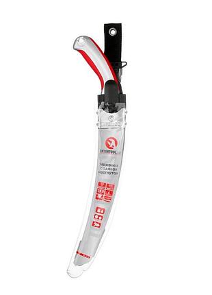 Ножівка садова вигнута 330 мм, з металевою ручкою, пластиковий чохол intertool ht-3146