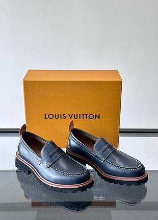 Чоловічі шкіряні лофери louis vuitton