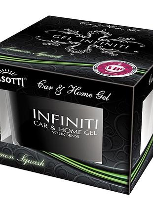 Ароматизатор для авто гелевый "gel infiniti" lemon squash (лимонный сквош) 50мл tasotti