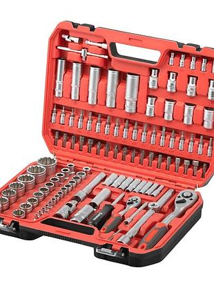 Набор инструментов 1/2" & 1/4" 110 ед, 12-гр intertool (et-9109)