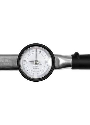 Ключ динамометричний квадрат 1/4", f = 0,5-5 нм зі стрілячною циферблатною шкалою yato (yt-07830)
