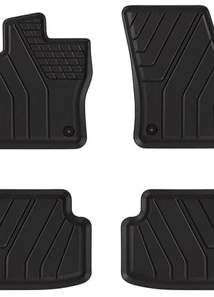 Коврики в салон seat ateca з 2016, 4шт, amal plast, резиновые, черные
