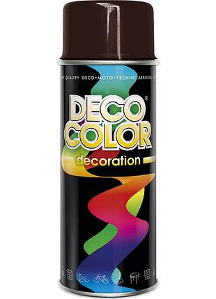 Фарба аерозольна алкідна decocolor коричневий (ral8017) 400мл