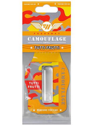 Ароматизатор для авто ампула "camouflage ampule" tutti frutti (тутти фрутти) 4,5мл freshway