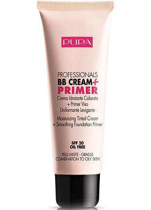 Pupa bb cream pupa професійний зволожувальний bb-крем + праймер №001 nude