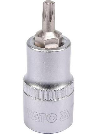 Головка торцевая квадрат 1/2 «torx» т27, l= 55 мм yato (yt-04312)