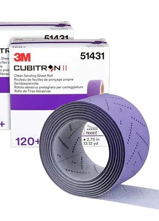 Абразивные перфорированные полоски в рулоне 3m cubitron ii 737u p120 70x65мм 12 м (183±1 ведер), 51431