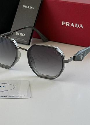 Жіночі сонцезахисні окуляри prada (прада), брендові premium окуляри від сонця на середнє обличчя, uv400