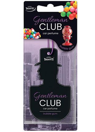 Ароматизатор для авто листочка "gentlemanclub" bubble gum (жужная резинка) tasotti