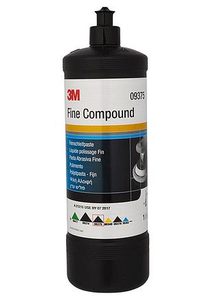 Полировальная паста (тонкая абразивная паста) "fine compound" 1л 3m (черный колпачок), 09375