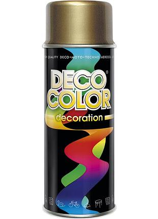 Фарба аерозольна алкідна decocolor золото 400мл