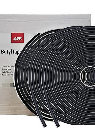 Синтетичний герметик із бутилової маси butyltape чорний (3шт в уп) чорний 8мм х 6м app, 040712