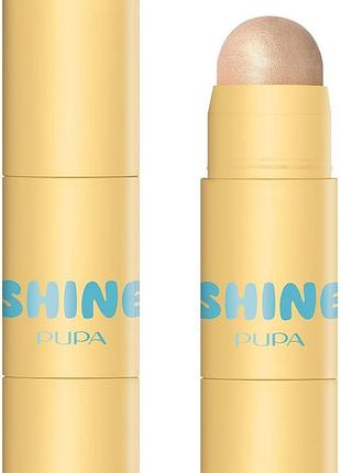 Pupa shine #grwstick стік-хайлайтер 002 golden hour