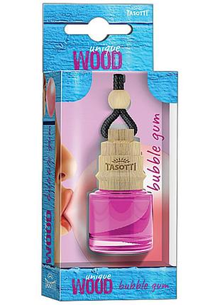 Ароматизатор для авто пробка "unique wood" bubble gum (жужная резинка) 7мл tasotti