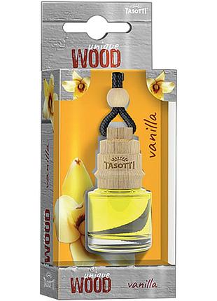 Ароматизатор для авто пробка "unique wood" vanilla (ваниль) 7мл tasotti