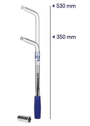 Ключ баллонный телескопический "l-instrument universal m" 17х19мм alca, 417000