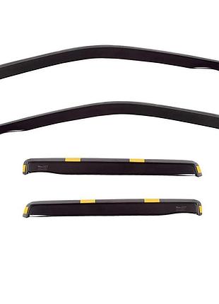 Дефлекторы окон (ветровики) citroen c4 picasso 2006-2013, 4шт, heko, минивен, вставные