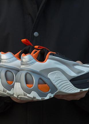 Adidas edge runner 
white black orange 6
