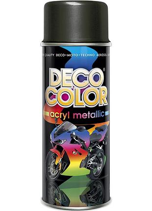 Металік фарба аерозольна decocolor чорний 400мл