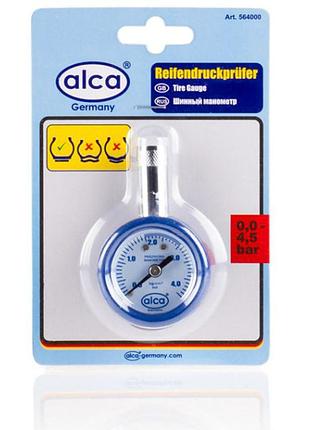 Манометр шинний автомобільний "pneumatic gauge tester" 4,5бар alca, 564000