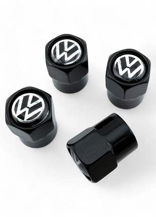 Колпачки на ниппель volkswagen vw металлические (4 шт.)