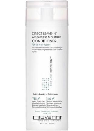 Giovanni eco chic hair care direct leave-in незмивний кондиціонер 250 мл