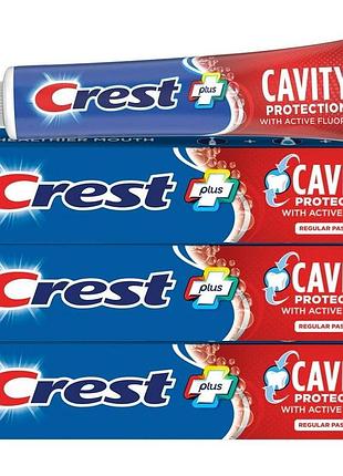 Набір з 4 шт. зубної пасти crest cavity protection regular paste 4/232 грам.