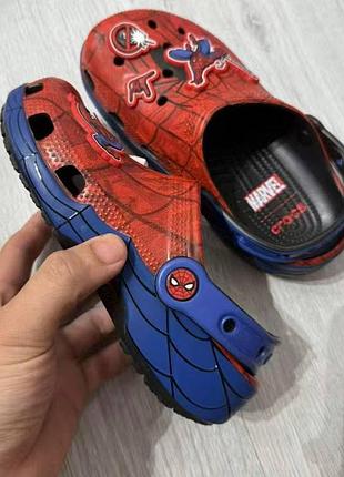 Дитячі крокси crocs spider-man all terrain clog червоні