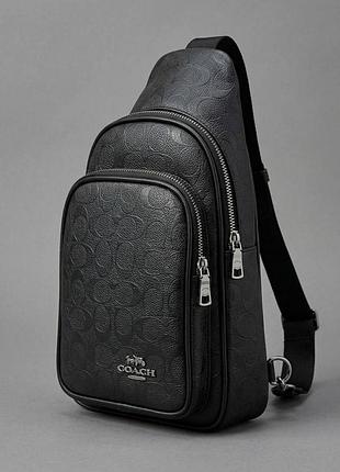 Мужская сумка coach, сумка коач через плечо, борсетка коач, мужская борсетка