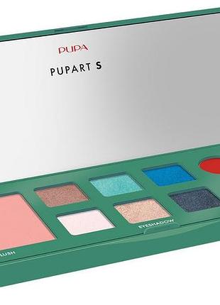 Pupa pupart s палетка для макіяжу обличчя №004 green