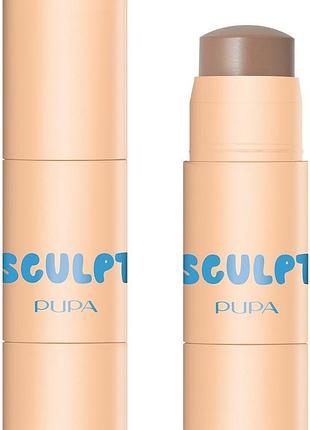 Pupa sculpt #grwstick стік для контурингу обличчя 001 fair medium