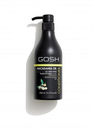 Gosh hair conditioner macadamia oil кондиціонер для волосся з олією макадамії поживний 450 мл (данія)