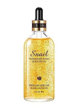 Эссенция с фильтратом секрета улитки и нанозолотом veze golden snail serum repair serum 100мл