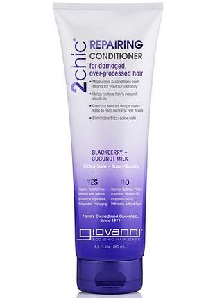Giovanni 2chic repairing кондиціонер відновлювальний для пошкодженого волосся 250 мл