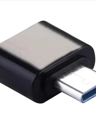 Otg переходник usb type c 3.1 для карт памяти черный