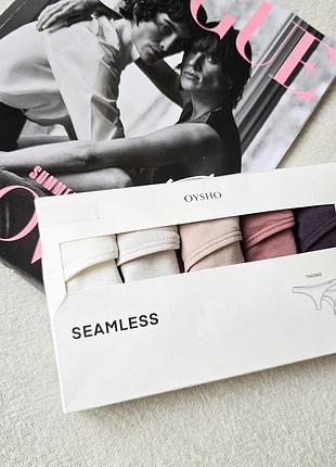 Набір трусиків танга seamless oysho thong
