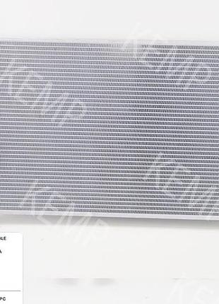 Радиатор mitsubishi asx (ga0) (10-) citroen c4 aircross (12-) плоские соты