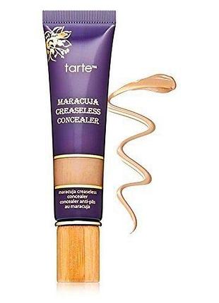 Tarte maracuja creaseless concealer tan —  теплий середньо-темний тон із золотистим підтоном люксовий консілер, новий
