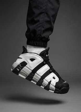 Кроссовки nike air more uptempo low black photon dust
