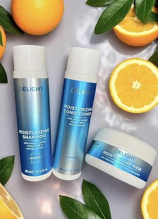 Набор delight moisturizing - для увлажнения и блеска волос 300мл