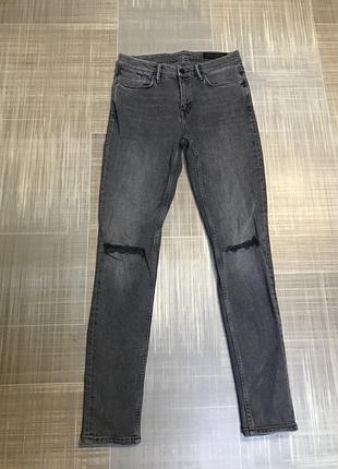 Allsaints💙чоловічий одяг/сірі графітові джинси/xs28/42