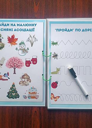 Многоразовый ламинированный тетрадь писши-стирай