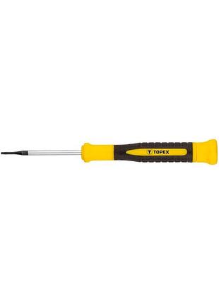 Викрутка topex torx, прецизійна, t6x50мм, сталь crv
