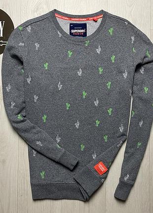 Мужской стильный свитшот superdry, размер l
