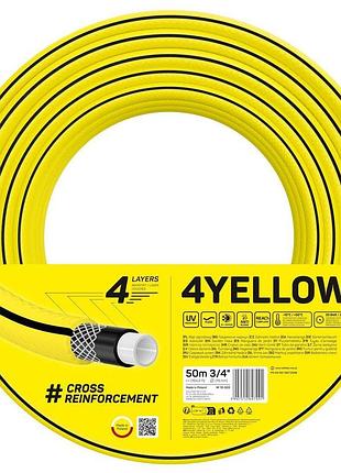 Шланг садовый cellfast 4yellow 3/4" 50м 4 слоя до 20бар -10...+50°c