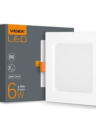 Led светильник back встраиваемый квадрат videx 6w 5000k £»