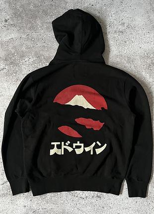 Худі edwin kamifuji hoodie black garment оверсайз