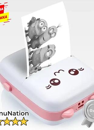 Портативный мини принтер термопринтер mini printer для смартфона bluetooth печать