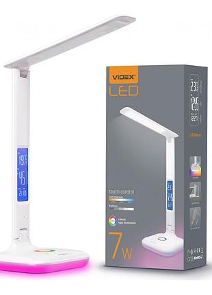 Led лампа настольная videx tf05w-rgb 7w 3000-5500k £»
